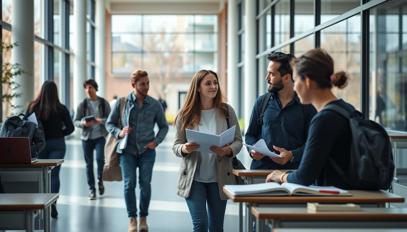 Student using online courses for flexible education